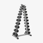 Rack triangular para 10 pares de mancuernas