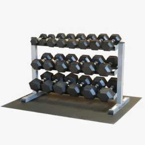 Mancuernas hexagonales con rack 0.5 - 50 lb