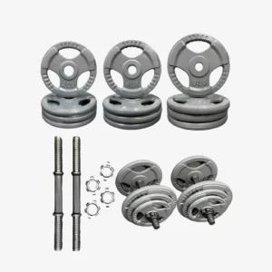 Set de mancuernas de acero estándar