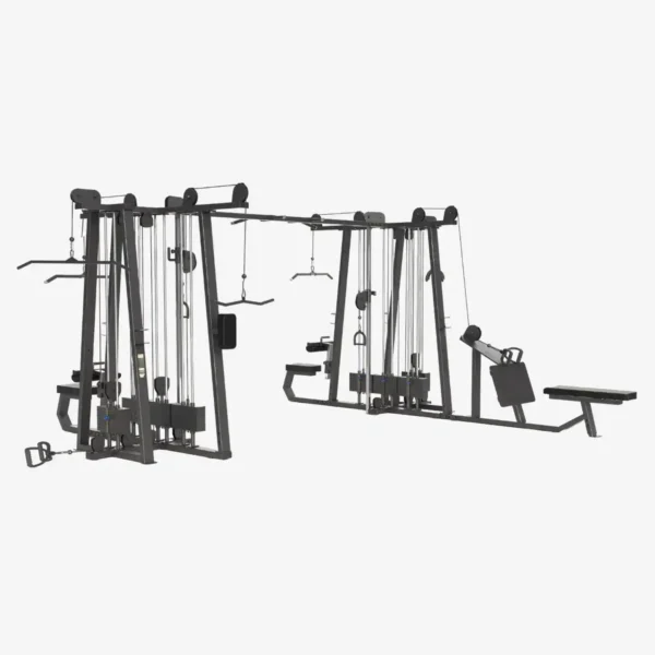 jungla de gym 8n estaciones de peso integrado maquinas de gimnasio aparatos para gimnasios zone sprots